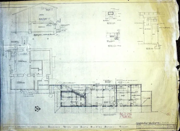 Alterations & Additions to Library Building: Reasearch Wing: Lower Floor Heating Plan